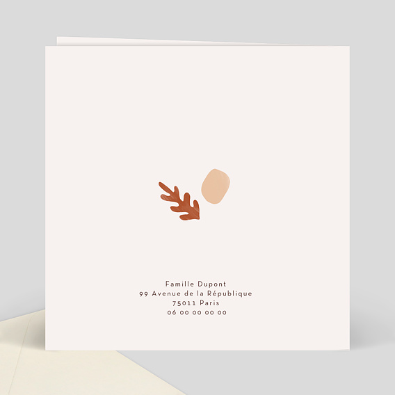 Demande parrain marraine Abstrait Verso