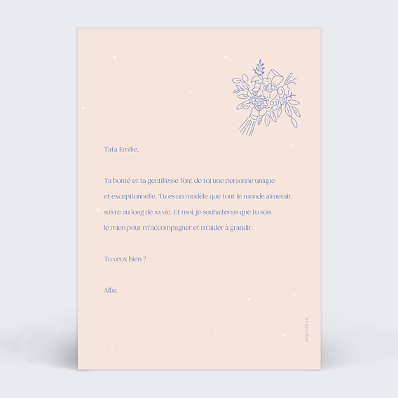 Demande parrain marraine Les 10 commandements Marraine Verso