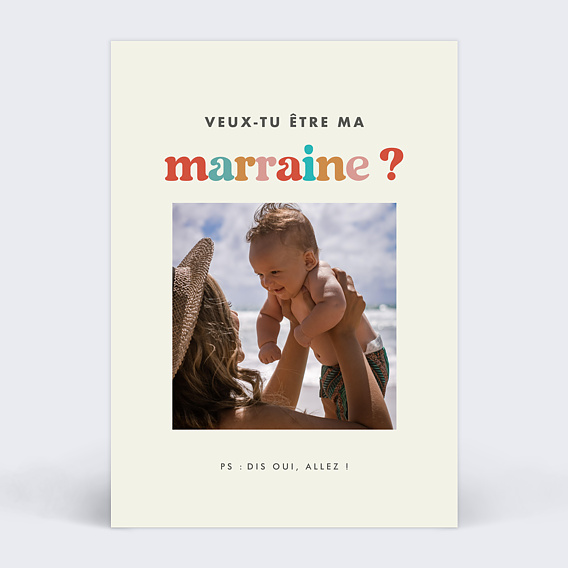 Demande Parrain Marraine Multicolore