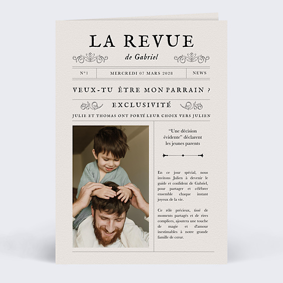 Demande parrain marraine Journal
