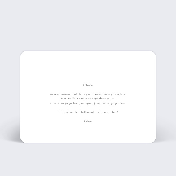 Demande parrain marraine Sobre et Jolie Verso