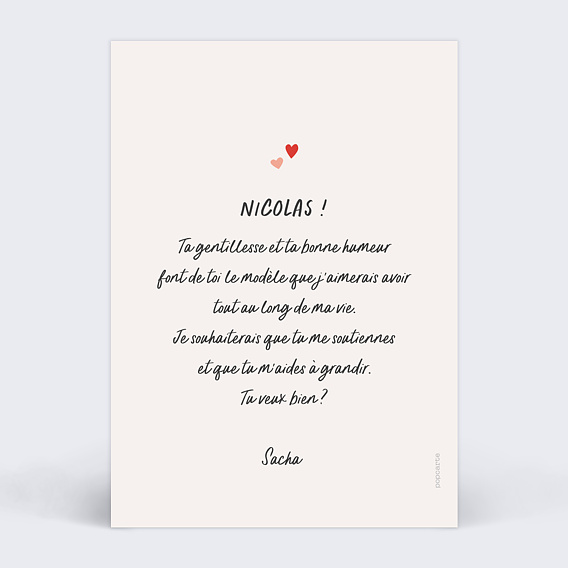 Demande parrain marraine Citron Verso