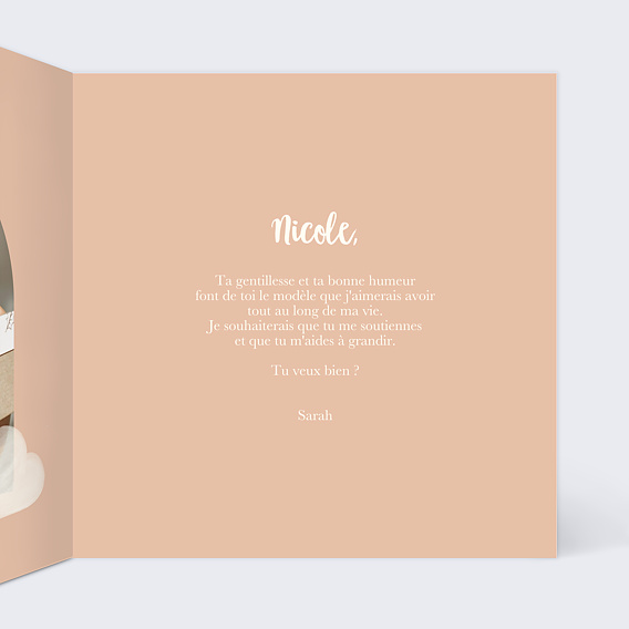 Demande parrain marraine Petit Arc-en-ciel Intérieur Droit