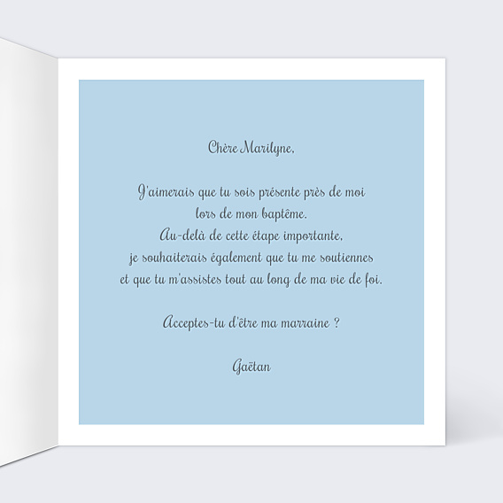 Demande Parrain Marraine Croix