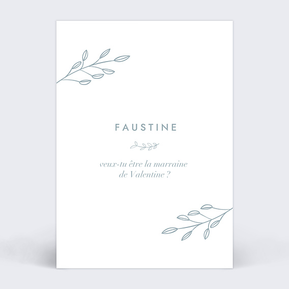 Demande parrain marraine Romantique Pastel