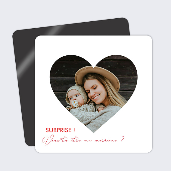 Demande parrain marraine Photo Coeur