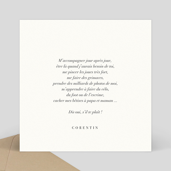 Demande parrain marraine Amazonie Verso