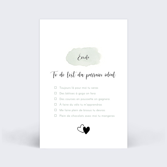 Carte  Demande marraine – Petits Moments