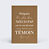 Demande de Témoin Bohème Homme