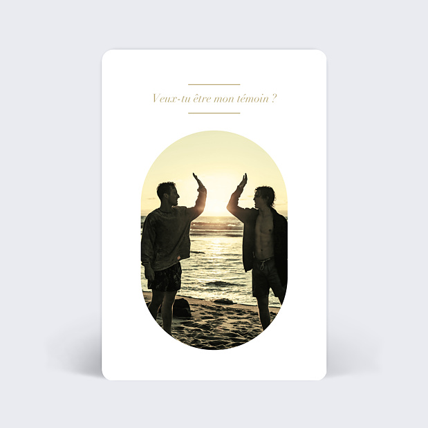 Demande de Témoin Amande Douce (Homme) Verso