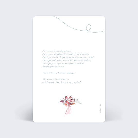 Demande de Témoin Jolies Illustrations (Homme)