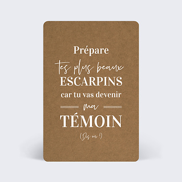 Carte demande témoin - annonce mariage - veux-tu être mon témoin - futur  témoin