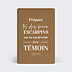 Demande de Témoin Bohème Femme
