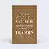 Demande de témoin Bohème Homme