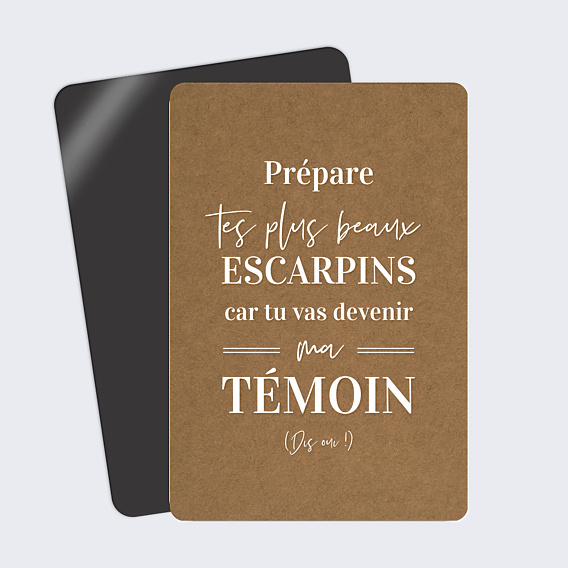 Demande de Témoin Bohème Femme