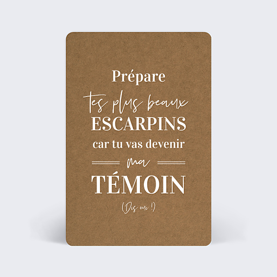 Demande de Témoin Bohème Femme