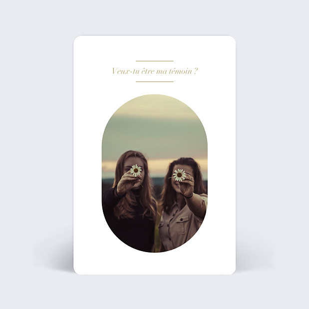 Demande de Temoin Amande Douce (Femme) Verso