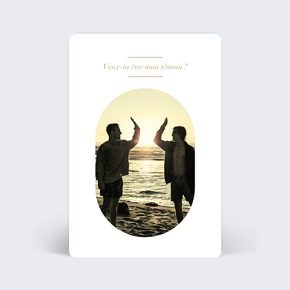 Demande de témoin Témoin Amande Douce (Homme) Verso