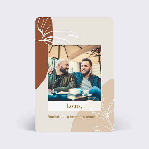 Demande de Témoin Boho (Homme)