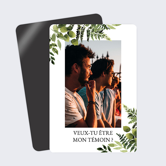 Demande de témoin Aquarelle Botanique (Homme)