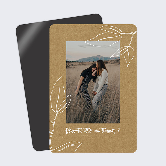 Demande de témoin Esquisse Bohème (Femme)