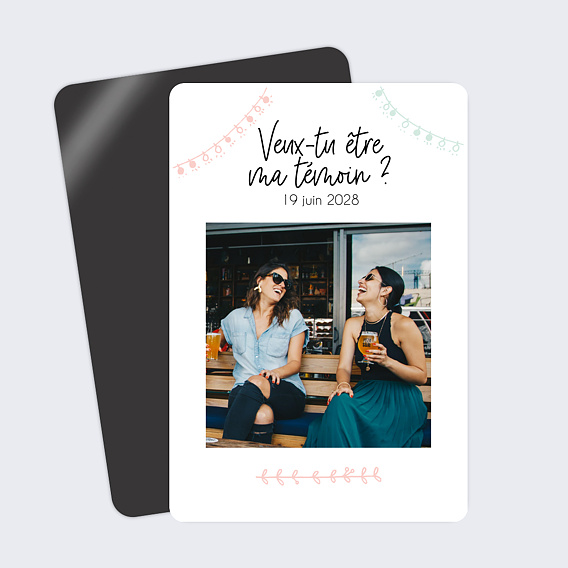 Demande de témoin Mariage Illustré