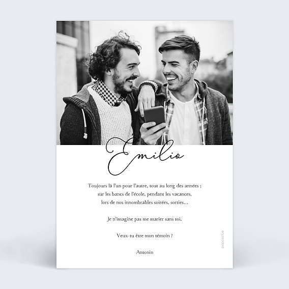 Demande de témoin Graphique Verso