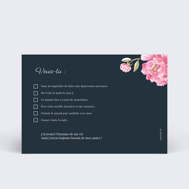 Demande témoin Dark peony Verso