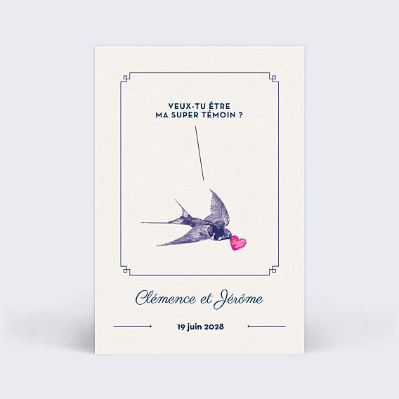 Demande de témoin Hirondelle d'Amour