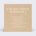 Demande de Témoin Ombrage (Homme)