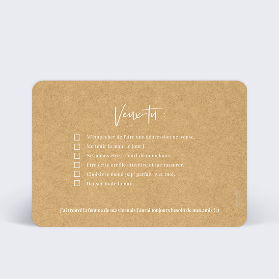 Demande de témoin Lauriers Verso