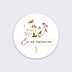 Sticker décès Bouquet de Fleurs