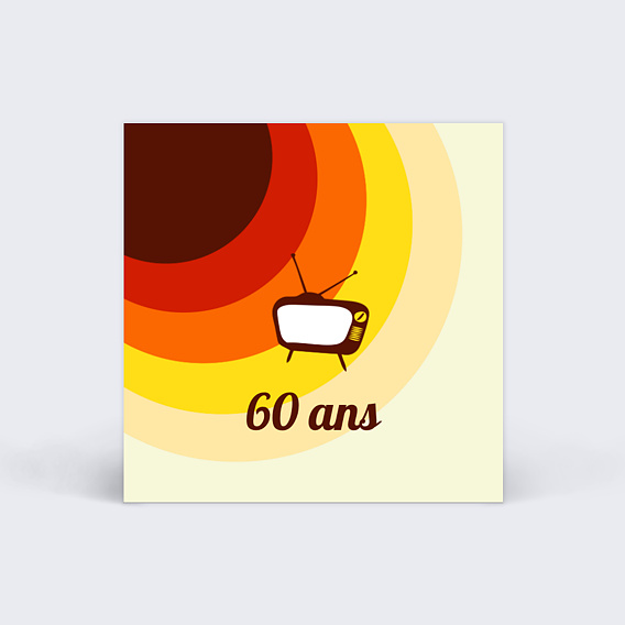 Etiquette anniversaire années 70