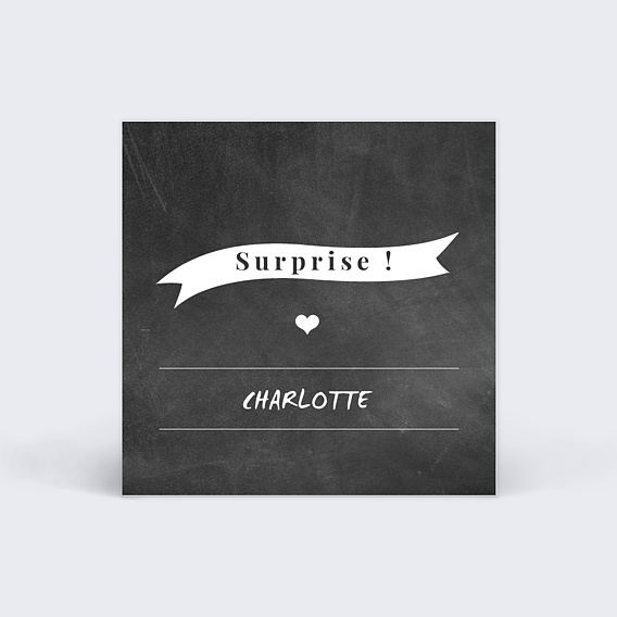 Etiquette Anniversaire Ardoise Avant Après