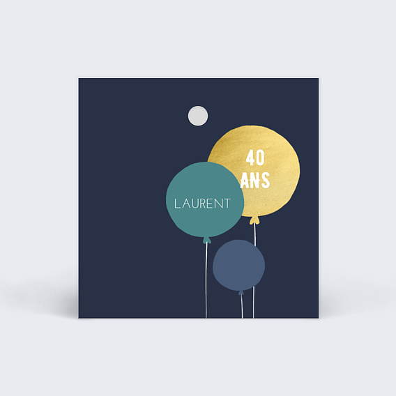 Étiquette anniversaire Balloons