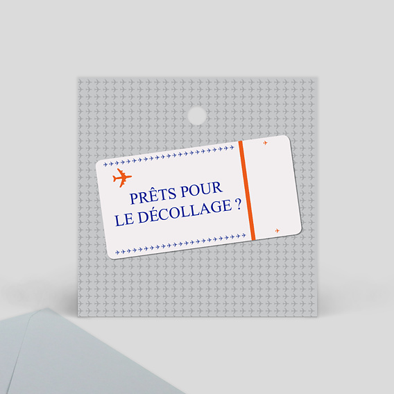 Invitation Anniversaire Billet D Avion Popcarte