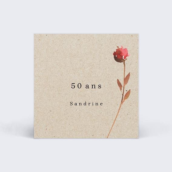 Étiquette anniversaire Bouquet Parfumé
