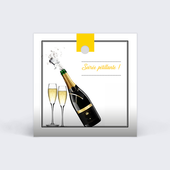 Etiquette Anniversaire Champagne