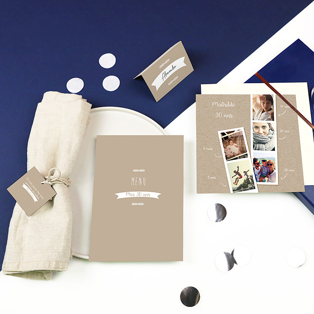 Etiquette Anniversaire Photomaton