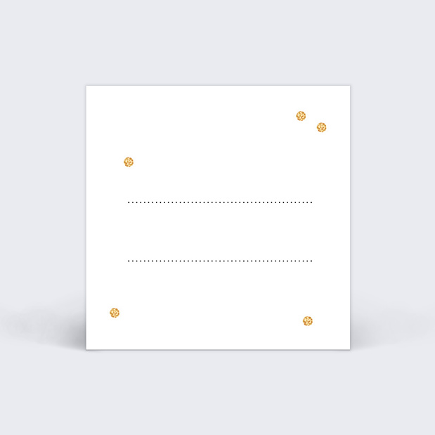 Etiquette Anniversaire Typo Pois Verso