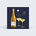 Étiquette anniversaire Bulles Ocre