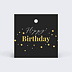 Étiquette anniversaire Gold Christmas
