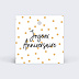 Étiquette anniversaire Typo Pois