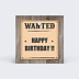 Étiquette anniversaire Wanted