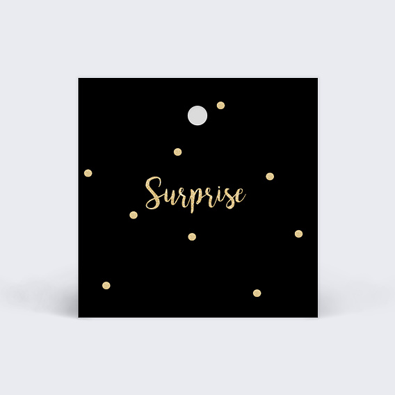 Étiquette anniversaire Surprise