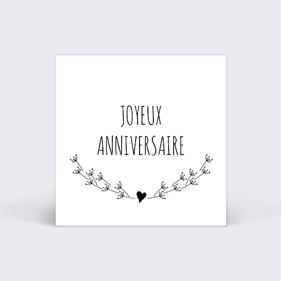 Etiquette Anniversaire Tampon Coeur Popcarte Etiquette Anniversaire Tampon Coeur Popcarte