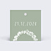 Etiquette Baptême Couronne avec Croix