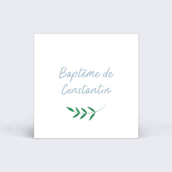 Etiquette Baptême Petite Colombe