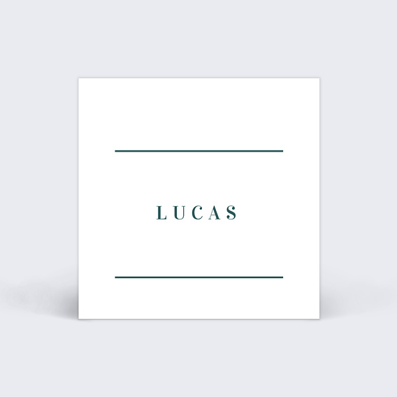 Etiquette baptême Badinage Verso