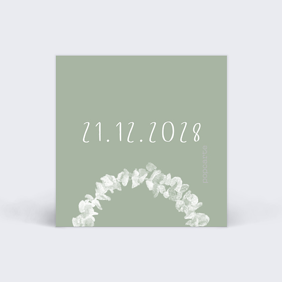 Etiquette baptême Couronne avec Croix Verso